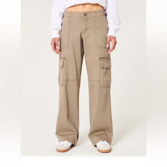 HOLLISTER Women’s👩🏻LOW-RISE BAGGY CARGO PANTS👖Sz 10R - Picture 7 of 10